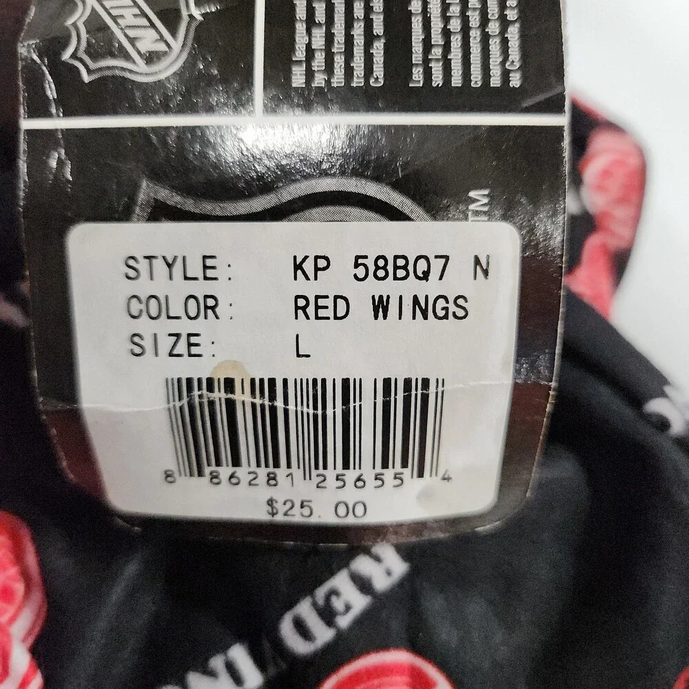 Nhl Detroit Red Wings Youth Flame Resistant Sleepwear Pants L 14 16 Black 162